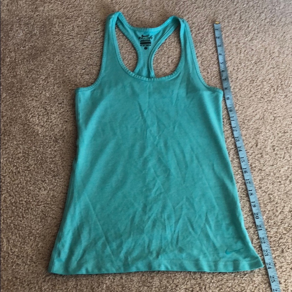 EUC Nike XS turquoise blue racerback workout top